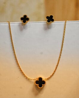 Bium Set –  Anti Tarnish (Earrings & Necklace)